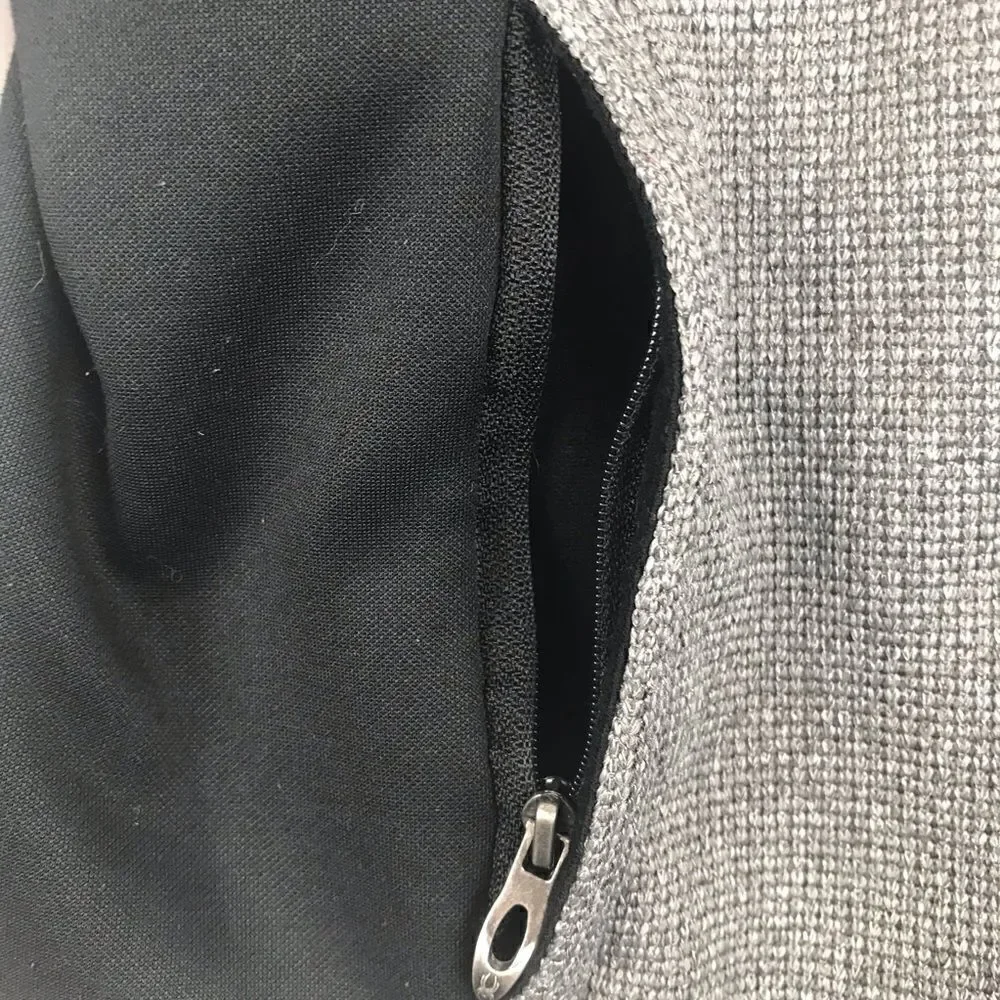 Spyder Gray and Black Zip Up Thermal Jacket with Pink Trim